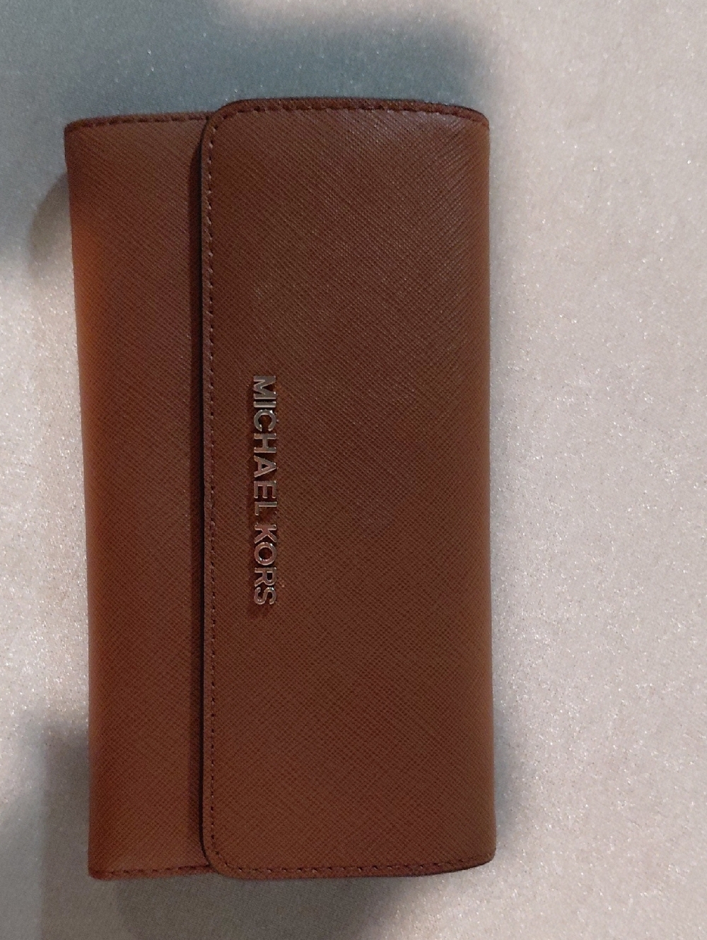 Michael Kors Cognac Saffiano Continental Wallet